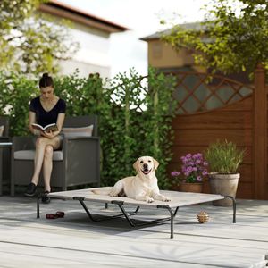 Cuccia Rialzata Beige da 60 Pollici per Cani di Taglia Grande - Comfort e Supporto per il Tuo Animale Domestico - Product Image 2