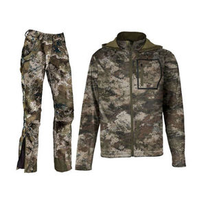 Men's Camouflage Hunting Jacket And Pants Set With Hood And Face Mask Waterproof Breathable Outdoor Wear Full Sleeve - Product Image 1