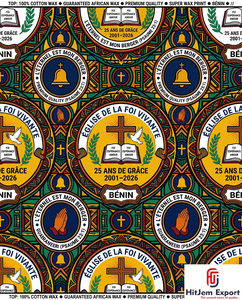 Premium Customized African Wax Print Fabric Supplier Church Anniversary Celebration Convention Uniform Textile Manufacturer - Product Image 3