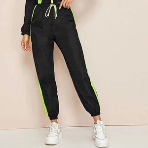 Ensemble coupe-vent oversize pour femme, veste légère imperméable à fermeture éclair et boutons, pantalon de jogging, streetwear décontracté - Product Image 2