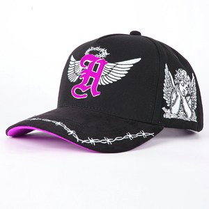 High Quality Custom Vintage Classic Embroidery Logo 5 Panel Suede <b>Baseball</b> <b>Cap</b> Curved Brim Sports - Product Image 6