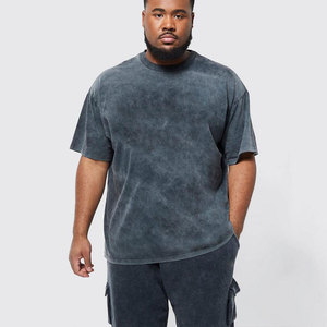 Camiseta Personalizada 100% Algodón de Alta Calidad para Hombre, Estilo Casual, Lavado Ácido, Ligera, Cuello Redondo, Manga Corta, Ideal para Gimnasio - Product Image 1