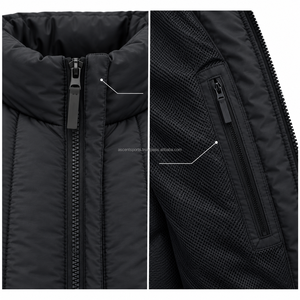 Men Winter Puffer <b>Jacket</b> Lightweight Quilted Zip Up <b>Jacket</b> Windproof Warm Padded Coat Outdoor Casual OEM Wholesale - Product Image 3