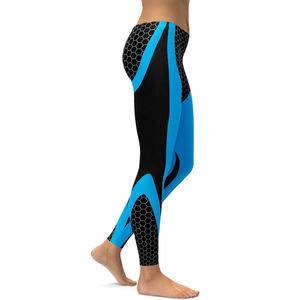 Leggings de sport décontractés pour femmes, taille mi-haute, personnalisables, doux, séchage rapide, pour la gym et le fitness, 100% coton, vente en gros - Product Image 4