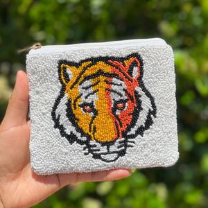 Colorful Beaded Coin Pouch Handmade Ethnic Style <b>Small</b> Wallet for Coins and Cash At Best Price - Product Image 1