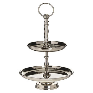 Soporte para Pastel de Metal Tallado Antiguo con Detalles Clásicos para Decoración de Estilo Vintage - Product Image 5