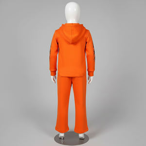 Conjunto Deportivo Personalizado 2026 para Hombre, Sudadera con Capucha y Cremallera Completa, con Estampado de Letras, Estilo Urbano, Pantalones Deportivos Negros de Poliéster - Product Image 3