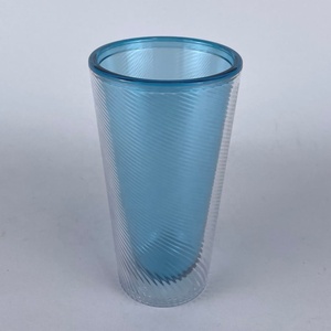 Twill Pattern Acrylic Plastic <b>Double</b> <b>Wall</b> <b>Glass</b> - Product Image 3