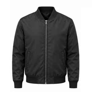 Blouson Bomber Homme Personnalisé Fabricant Grossiste OEM ODM Marque Privée Vêtement d'extérieur Léger Fournisseur en Gros Exportateur Poignets Côtelés - Product Image 1