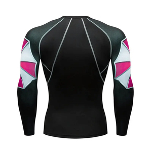 Custom Kayaking Polyester Elastane Rash Guard With Sun Protection Raglan Sleeves And Custom Logo Short Sleeve <b>Compression</b> <b>Shirt</b> - Product Image 5