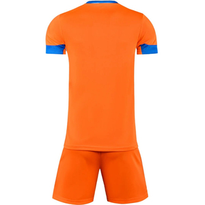 Custom Printed 100% Polyester Breathable Quick Dry Anti-Bacterial Sleeveless Mens Sports Blue Football Jersey Soccer Uniforms - Product Image 4