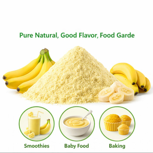 Sarkar Exports Pure Natural Banana Powder Food Grade Vitamin C Solvent <b>Extracted</b> Inulin for Smoothies Baby Food Baking Planting - Product Image 3
