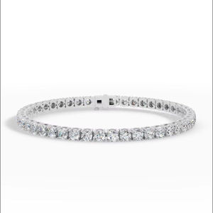 7 Inch Classic Round Cut Lab Grown Diamond Tennis <b>Bracelet</b> 925 Sterling <b>Silver</b> Wholesale OEM Fine Jewelry Manufacturer Supplier - Product Image 1