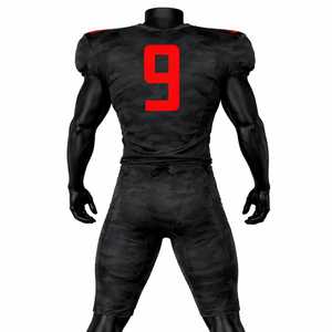 Jersey de Fútbol Americano Sublimado Personalizado, Uniforme Protector Transpirable Unisex para Adultos, Tallas Grandes, Diseño Único - Product Image 4