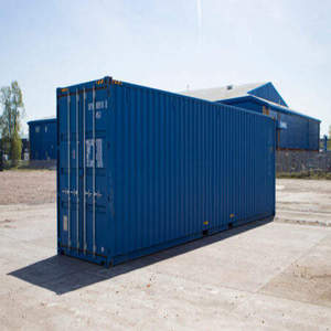 Conteneur maritime bleu sec 20 pieds 40 pieds vide pour salon professionnel, bureau, stockage et transport - Product Image 1