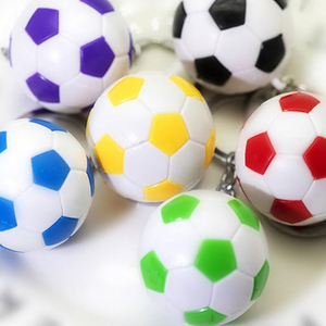 Llavero de cuero genuino personalizado con logo, estilo vintage, de fabricante, metálico, para equipos deportivos de fútbol, llavero de fútbol con bola giratoria - Product Image 5