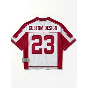 Maillot de football personnalisé vert à col en V, manches courtes, en polyester respirant, pour homme adulte, avec numéro 23 et logo - Product Image 5