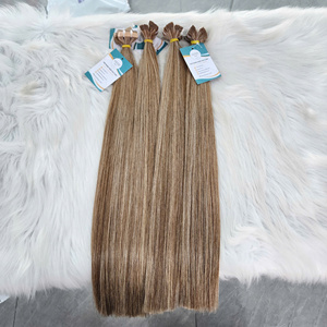 Extensions de cheveux naturels 100% vierges blondes 12A, lisses comme des baguettes, double trame, teintes et décolorées, de 16 à 30 pouces, vente en gros - Product Image 1
