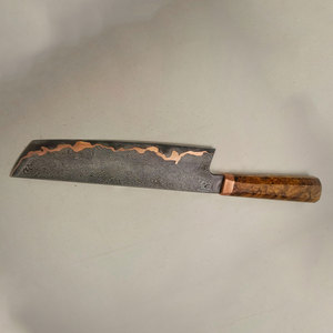 Couteau de cuisine professionnel en cuivre Damas fait main pour la préparation des aliments à la maison, au restaurant et en cuisine - Product Image 4