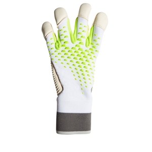 Gants de gardien de but de football blancs vert néon, antidérapants, respirants, unisexes - Product Image 2