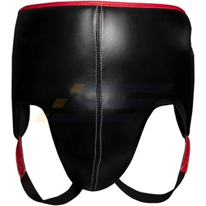 High Quality Customized Logo Men's MMA Boxing <b>Groin</b> <b>Protector</b> PU Leather Inguinal Guards - Product Image 3