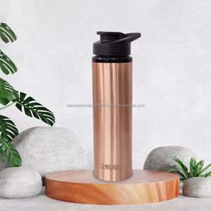 Eco-Friendly Indian Copper <b>Bottle</b> Kitchen and Tabletop Drinkware Pure Copper <b>metal</b> Water <b>Bottles</b> - Product Image 2