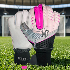 Nouvelles Gants de Gardien de But Professionnels en Latex Allemand, Fermeture Élastique, Protection des Doigts, Respirants, Coupe Négative - Product Image 4