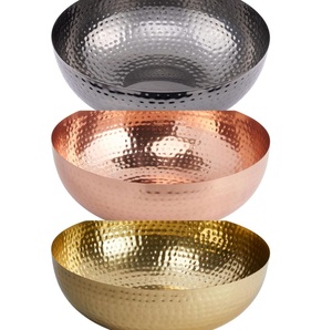 Bol en métal martelé de haute qualité, idéal pour la cuisine, nouveau design moderne, décoration de table pour la maison, bol de service alimentaire, en promotion. - Product Image 1