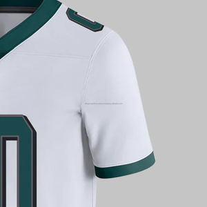 Camiseta de fútbol americano juvenil de alta calidad OEM más vendida 100% diseño personalizado transpirable al por mayor precio bajo ofrecido ODM - Product Image 5