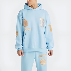 Conjunto Deportivo para Hombre, Sudadera con Capucha y Pantalones Jogger, Logotipo Impreso, Ropa Casual Urbana, Corte Holgado, Ropa de Invierno, Logotipo Personalizado, Venta al Por Mayor - Product Image 3