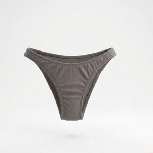 Haut de bikini noir pour femme avec cordon de serrage à l'avant et bretelles réglables, maillot de bain uni en spandex et polyester - Product Image 3