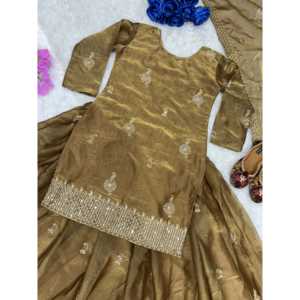 Conjunto de Lehenga con Top de Fiesta para Mujer de Diseñador con Hermoso Dupatta - Product Image 1