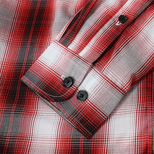 เสื้อเชิ้ตผู้ชายทรงปกติ ผ้าแฟลนเนลพิมพ์ลาย แขนยาว สวมใส่สบาย ไซส์ใหญ่พิเศษ ผ้าฝ้าย 100% สีและโลโก้ปรับแต่งได้ เป็นมิตรต่อสิ่งแวดล้อม - Product Image 4