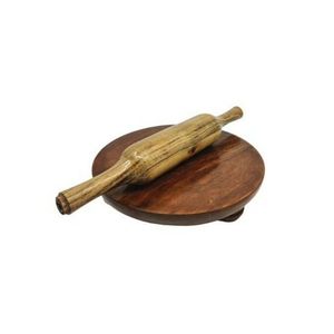 Rodillo de Madera y Tabla de Amasar, Juego de Utensilios de Cocina Duraderos para Amasar Fácilmente, Chakla Belan - Product Image 5