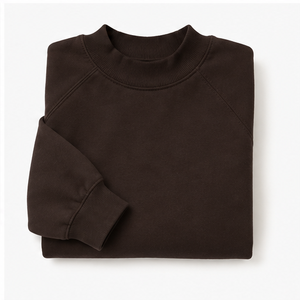 Sudadera Personalizada para Mujer, Color Marrón Oscuro, Cuello Alto, Corte Asimétrico, Modelo WSS-0048 - Product Image 5