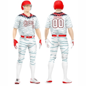 Uniforme de Béisbol de Tela Lujosa con Serigrafía de Alta Calidad, Uniforme de Béisbol Masculino Transpirable con Impresión por Sublimación Personalizada 2025 - Product Image 1