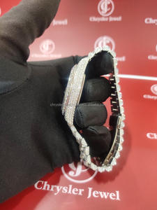 High-End Top Custom Mechanical Moissanite <b>Watches</b> Luxury Hand Set Iced Out Diamond Hip Hop Bust Stainless Steel Band - Product Image 6