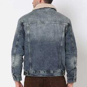 Vintage Loose Denim <b>Jacket</b> for Men Oversize Fashion Autumn Spring Casual Jeans <b>Jacket</b> Outerwear 2027 - Product Image 4