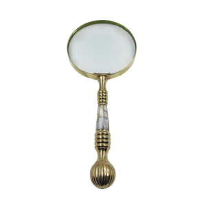 Loupe en Métal Nacre avec Boîte en Bois, Loupe de Lecture Décorative Vintage, Cadeau pour Bureau, Bibliothèque, Table - Product Image 2