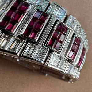 Reloj de Diamante Moissanite con Corte Baguette Antiguo, Reloj Personalizado para Hombre, Acero Inoxidable, Estilo Hip Hop, Reloj Único para Hombre - Product Image 3