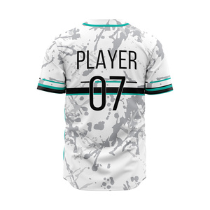 Maillots de baseball personnalisés pour hommes adultes, séchage rapide, respirants, antibactériens, grandes tailles, imprimés par sublimation, viscose/coton polyester - Product Image 6