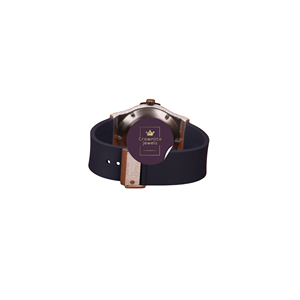 Reloj de Lujo con Diamantes Engastados en Correa de Goma Negra para Hombre, VVS Moissanite, Oro Blanco, Diamantes de Corte Redondo, Estilo Hip Hop Personalizado - Product Image 3