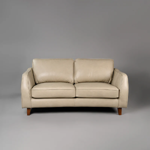 Canapé rectangulaire moderne 2 places en cuir tufté de haute qualité, écologique et durable, pour salon, hôtel, restaurant, hall d'entrée, décoration extérieure - Product Image 1