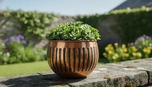 Maceta Grande de Metal Resistente a la Oxidación, Contenedor para Plantas de Interior y Exterior, Decoración para Sala de Estar, Jardín y Patio - Product Image 5