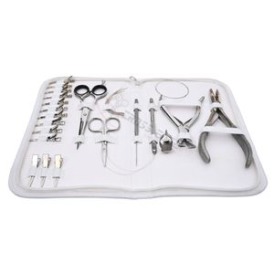 Juego de Herramientas Profesionales para Extensiones de Cabello con Micro Anillos, Alicates de Bloqueo de 3 Orificios, Removedor de Micro Anillos, Clips y Organizador con Cierre - Product Image 1