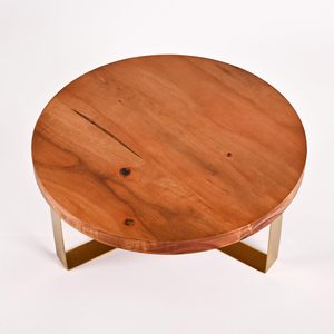 Soporte Redondo de Madera para Tartas, Pedestal Rústico para Exhibición de Postres, Soporte para Servir Repostería para Mesa de Fiesta, Modelo Aqudus Saleem Aq116 - Product Image 4