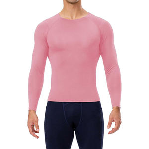 Vente en gros de t-shirts de compression à manches longues pour hommes, respirants, pour la course à pied et la musculation, avec personnalisation de la marque - Product Image 2