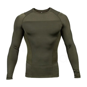New Arrival Men's Rash Guard <b>Compression</b> Gym <b>Shirt</b> Fitness Sportswear with <b>Custom</b> <b>Design</b> Logo Breathable & Quick Dry - Product Image 1