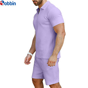 Conjunto Deportivo Unisex Cómodo, Nueva Colección de Verano, Personalizable, Transpirable, de Venta Caliente, Conjunto de 2 Piezas, Camiseta Polo y Pantalones Cortos - Product Image 3