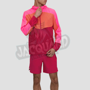 Premium Quality Custom Men Two Piece <b>Short</b> Set Streetwear Mens 3m Reflective Windbreaker <b>Jacket</b> Tracksuit for Men Summer Set - Product Image 5